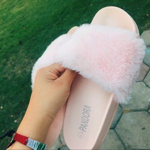 Pink Furry slides